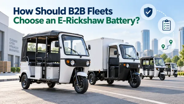 How to Choose an E-Rickshaw Battery