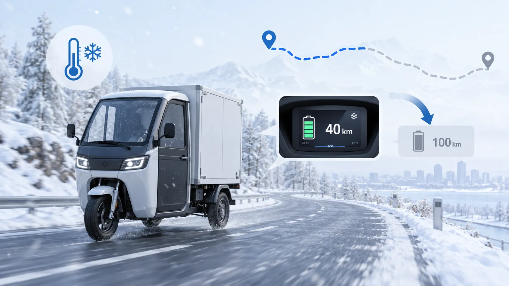 E Rickshaw Battery Winter Fleet Challenges
