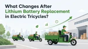 Lithium battery replacement for electric tricycles