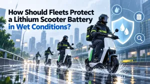 Lithium Scooter Battery Wet-Weather Fleet Guide