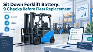 Sit Down Forklift Battery Fleet Replacement Guide