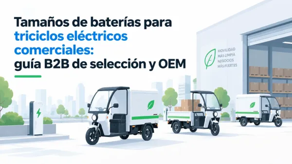 Tamaños de baterías para triciclos eléctricos