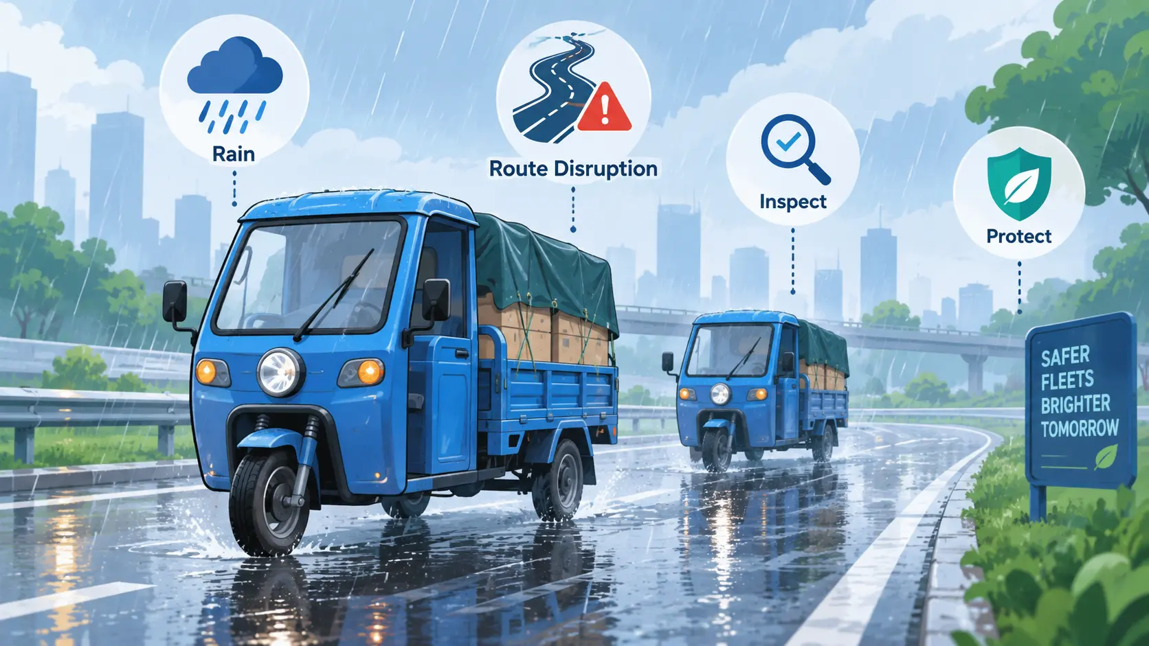 Waterproof lithium battery rainy fleet risks