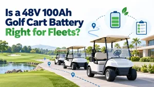 48V 100Ah Golf Cart Battery for Commercial Fleets