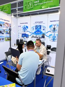 Buyer meeting at FEBATT booth in Canton Fair phase 1