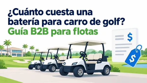 Batería para carro de golf precio | Portada B2B