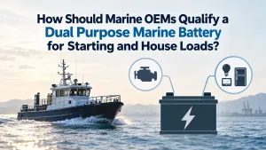 Dual Purpose Marine Battery for Marine OEM Fleets