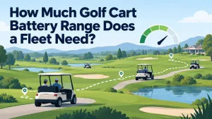 Golf Cart Battery Range for Commercial Fleets