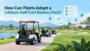 Lithium Golf Cart Battery Pack for Fleet Upgrades