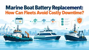 Marine Boat Battery Replacement for Commercial Fleets