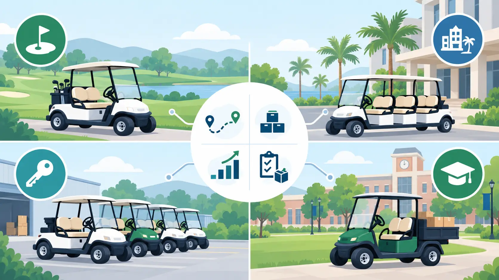 Wholesale Golf Cart Batteries for Fleet Applications